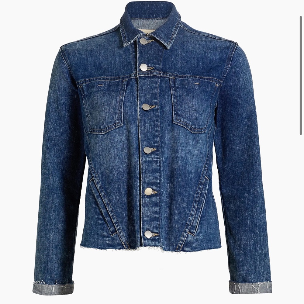 L'AGENCE Dark Blue Denim Jacket